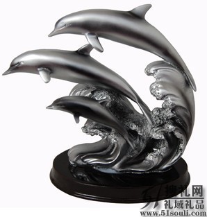 海豚树脂工艺品 广州礼域礼品公司，工艺礼品定制首选品牌