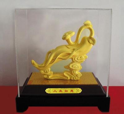 绒沙金一生如意多宝多福虎360摆件 工艺与寓意的完美融合